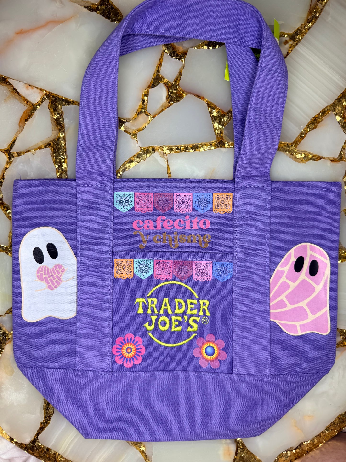 Ghosty canvas tote bag