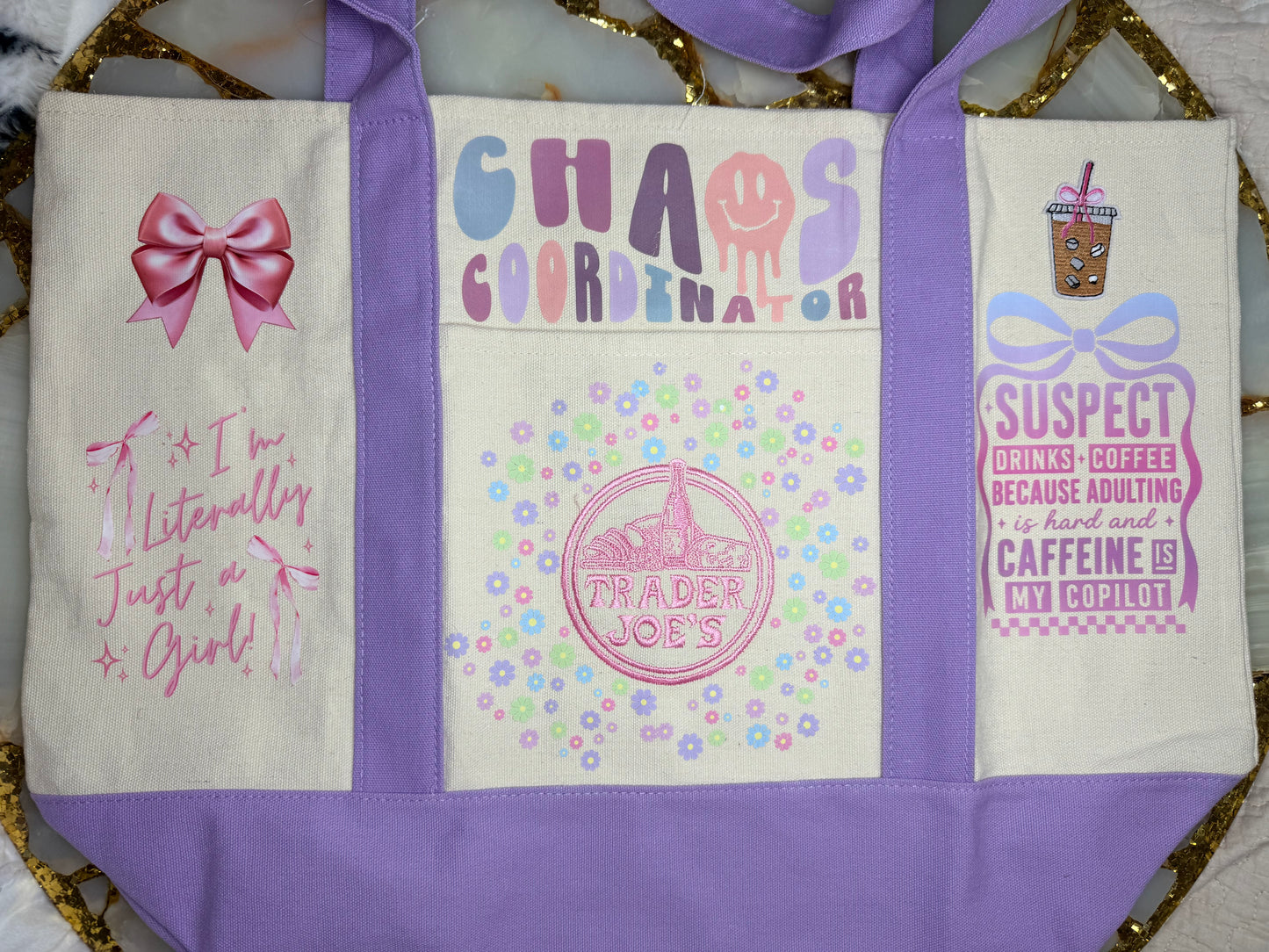 Large size canvas tote bag