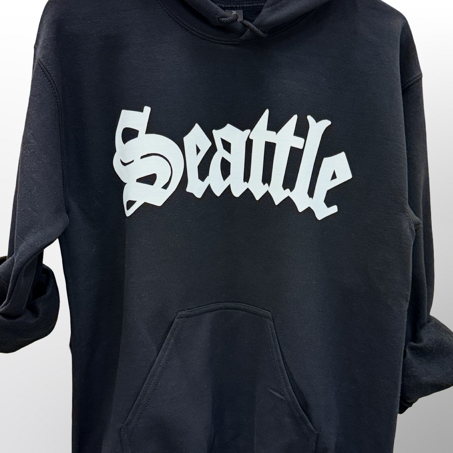 All black and white hoodie