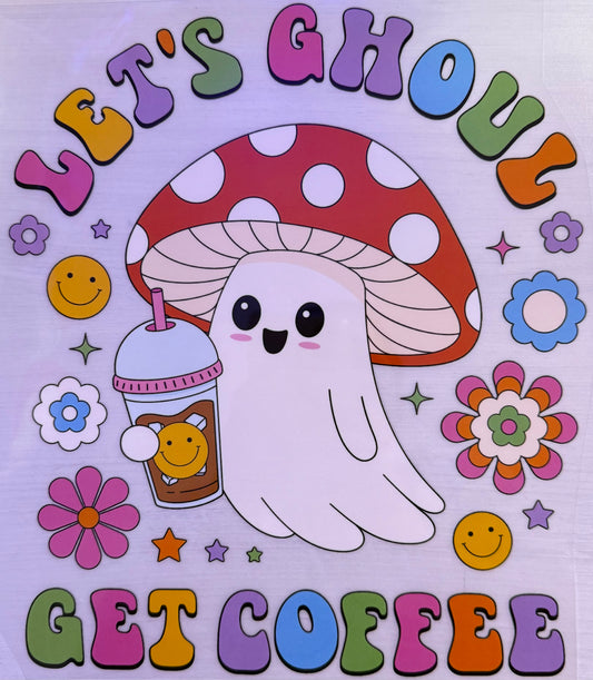 Cute Halloween coffee print